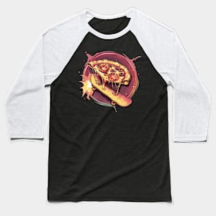 Pizza Skate Style Baseball T-Shirt